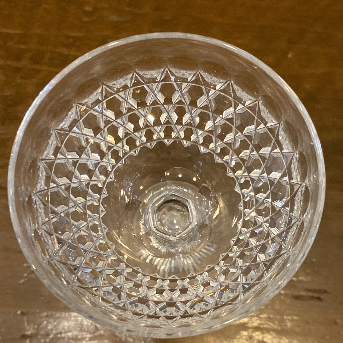 1875 Dorflinger  Hob Diamond 5" Wine Claret