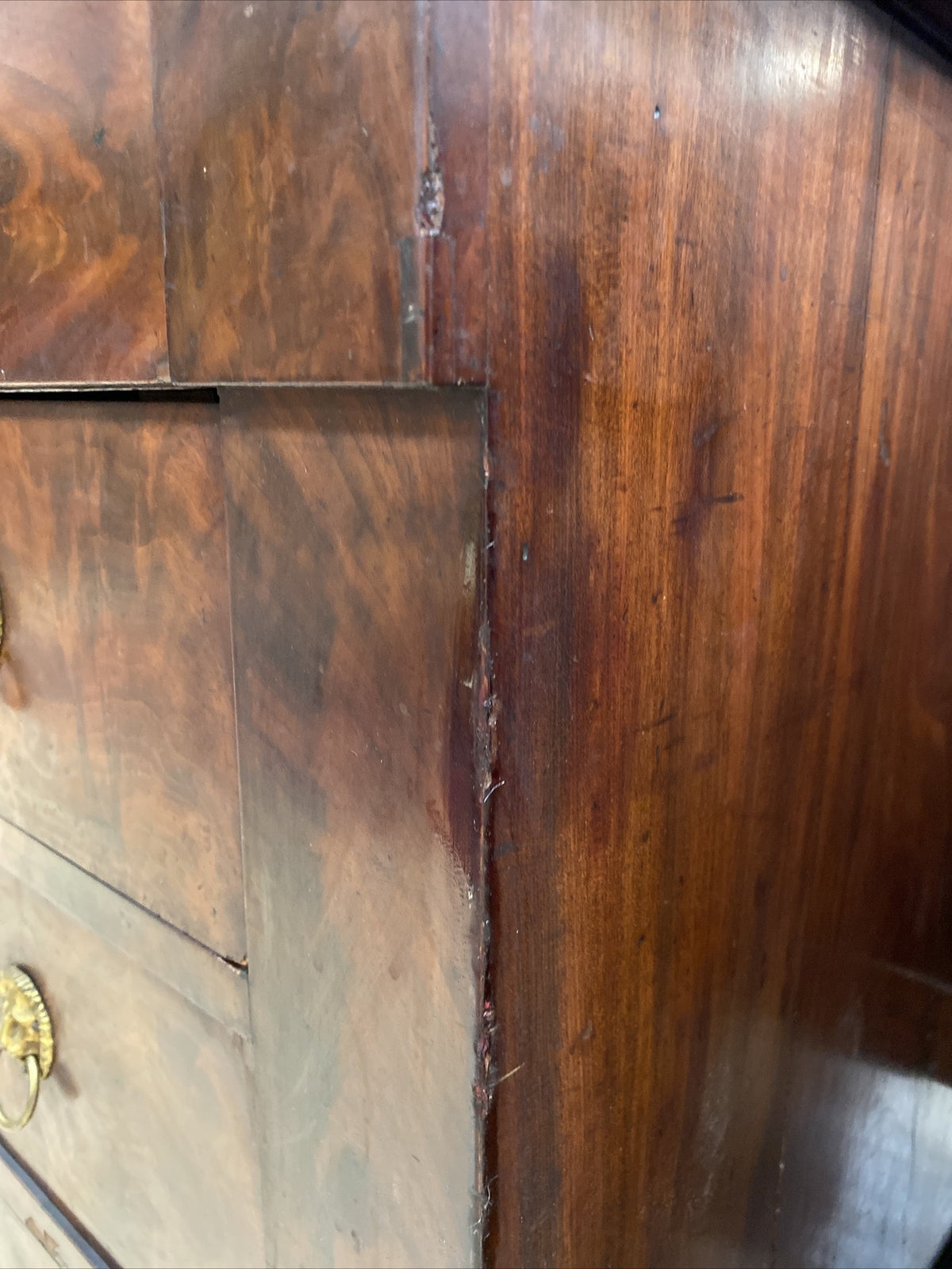 French Empire Ormolu Mounted Marble Top Commode Chest of Drawers Dresser 19th