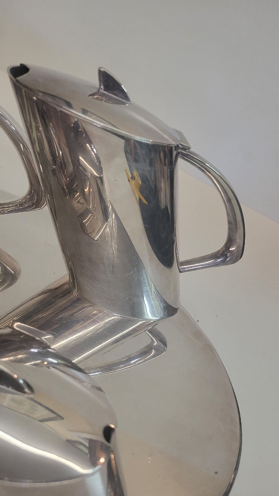 5 Pc German Christoph Widmann MCM Silver Coffee  Service Handmade Germany