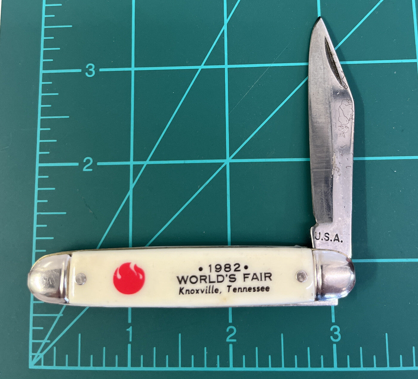 WORLD’S FAIR 1982 Knoxville Tennessee Pocket Knife 1 Blade Made In USA New