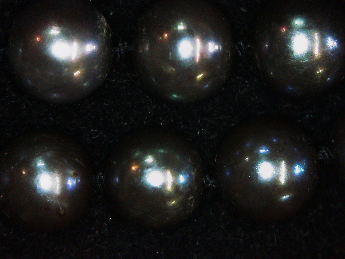 Cultured Tahitian Black South Sea Pearl Necklace, 36in, 14k gold clasp, 6.5mm