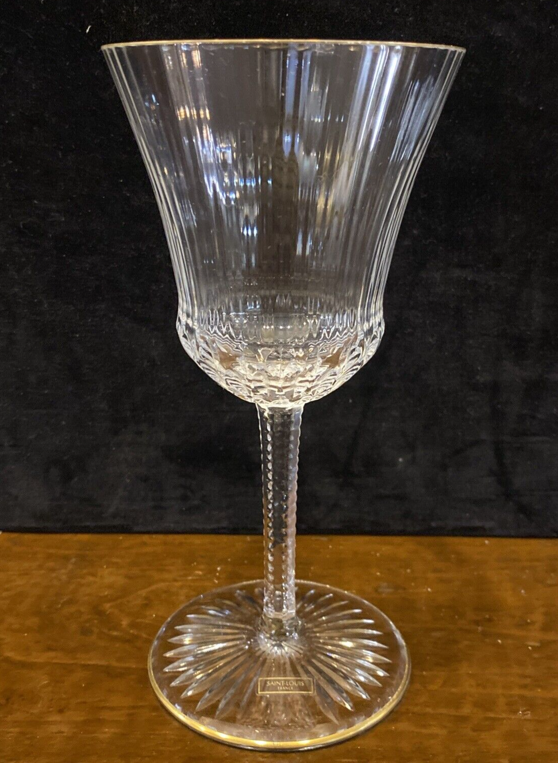 Saint Louis Apollo Gold Water  Goblets  Set of 3 BH306