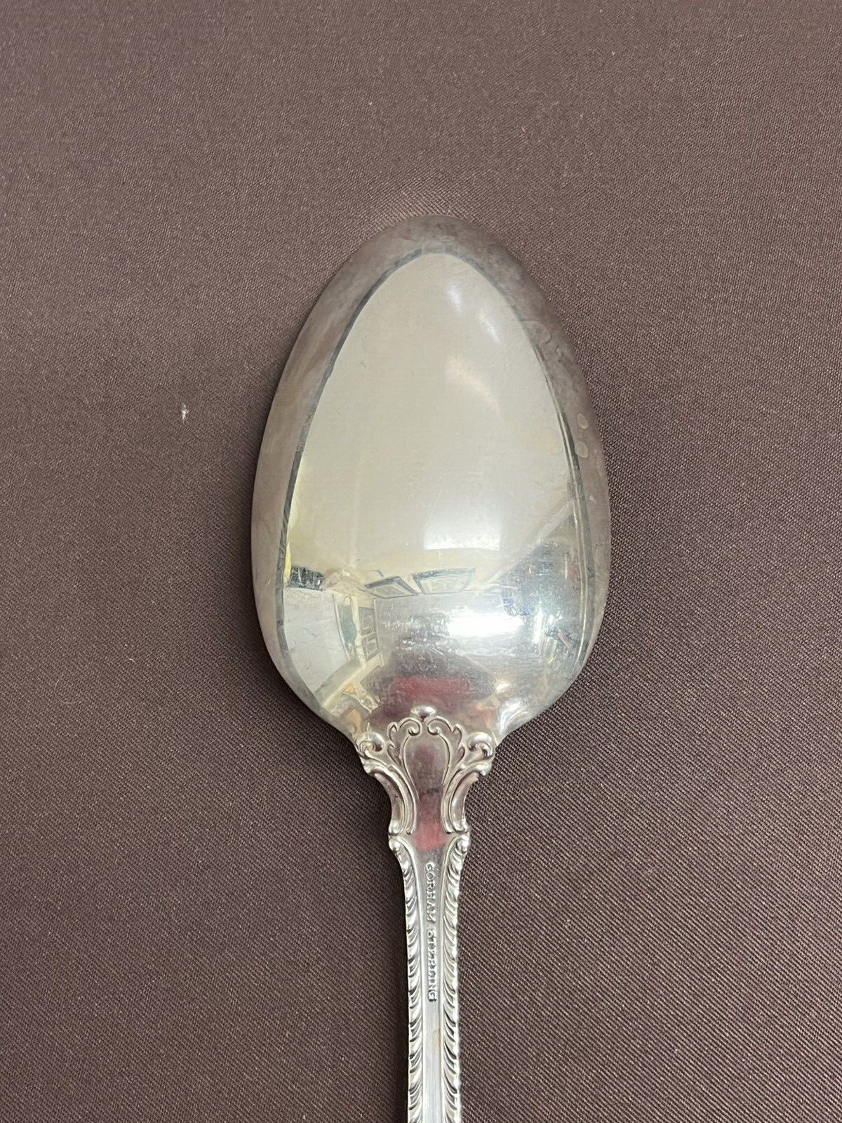English Gadroon by Gorham78.8g Solid Sterling Silver Serving Spoon 8.5"