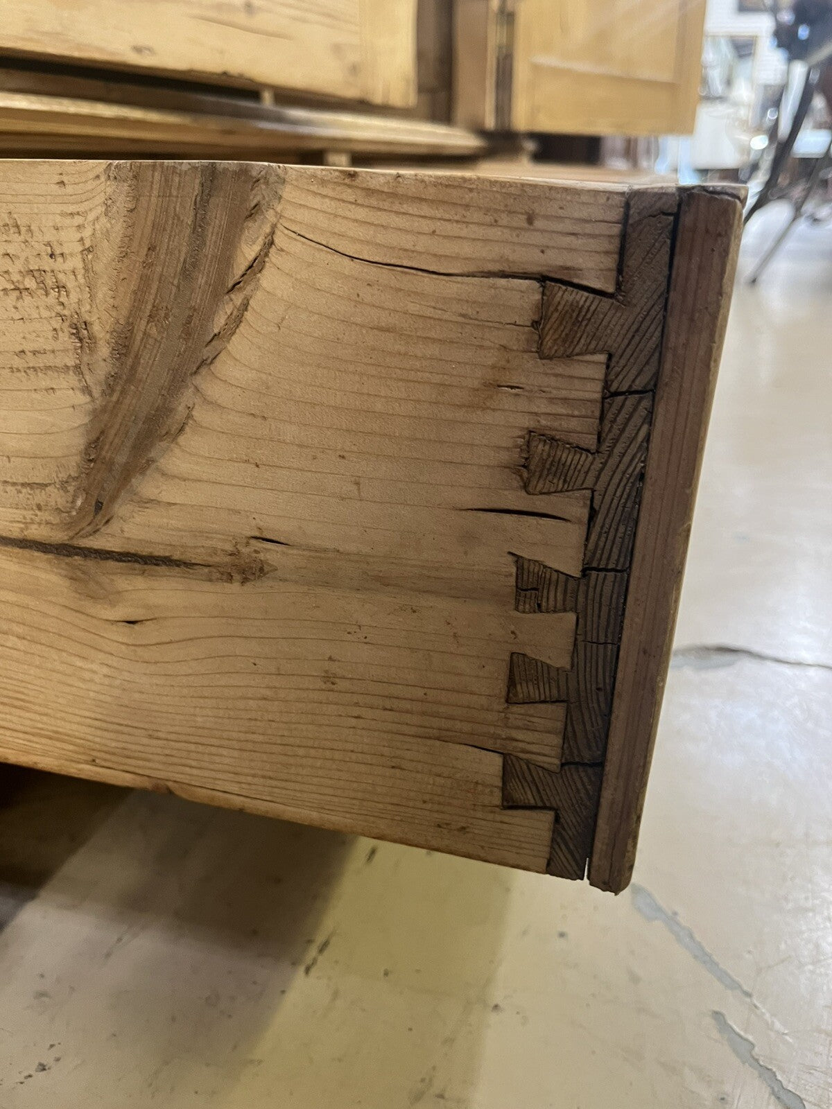 BLEACHED PINE CARVED PINE ARMOIRE CONVERTED BAR WINE LIQUOR CABINET 78" HIGH