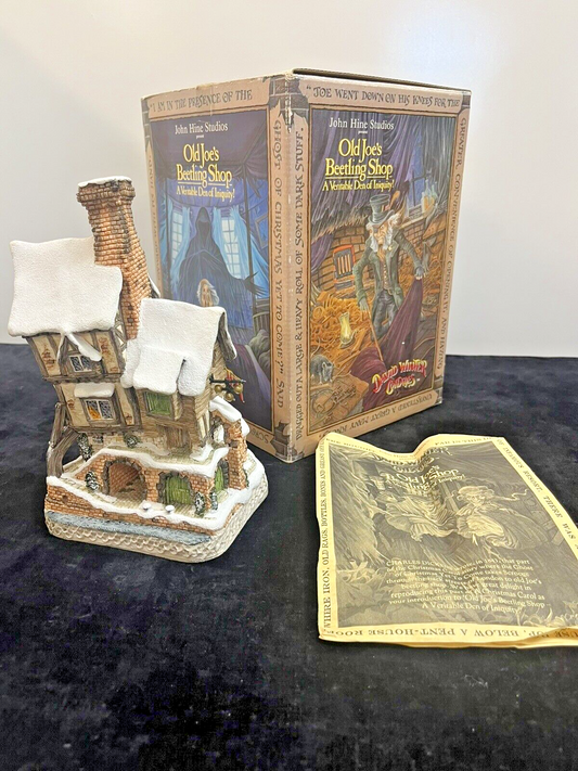 1993 CHRISTMAS SPECIAL DAVID WINTER COTTAGES "OLD JOE'S BEETLING SHOP" W/BOX