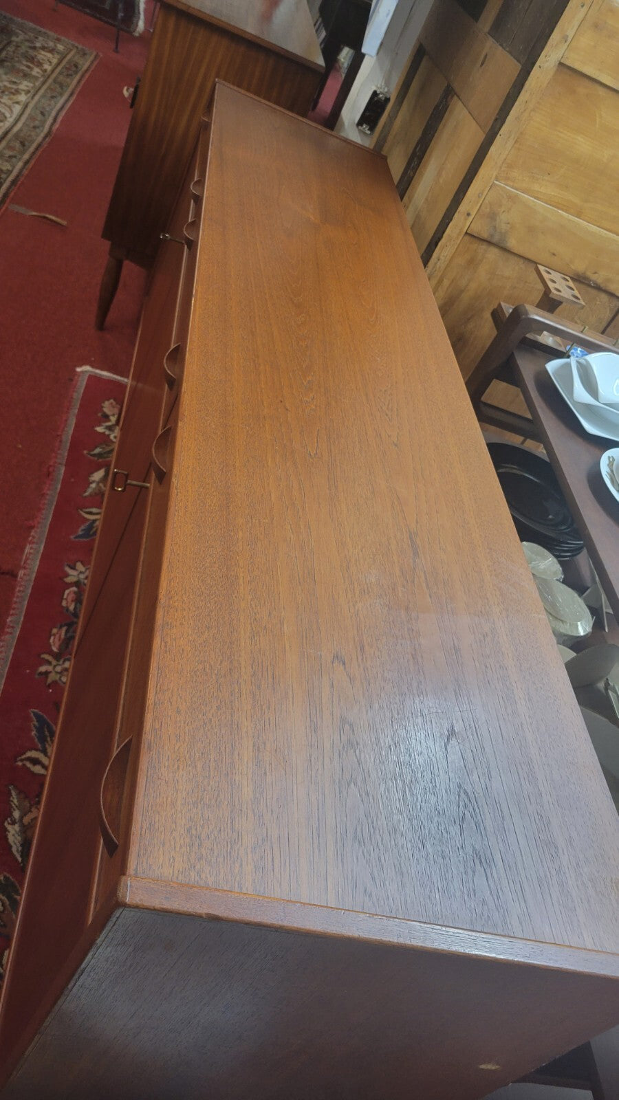 MIDCENTURY MODERN SWEDISH TEAK SIDEBOARD SERVER BUFFET TAGE OLOFSSON ULFERTS 72"