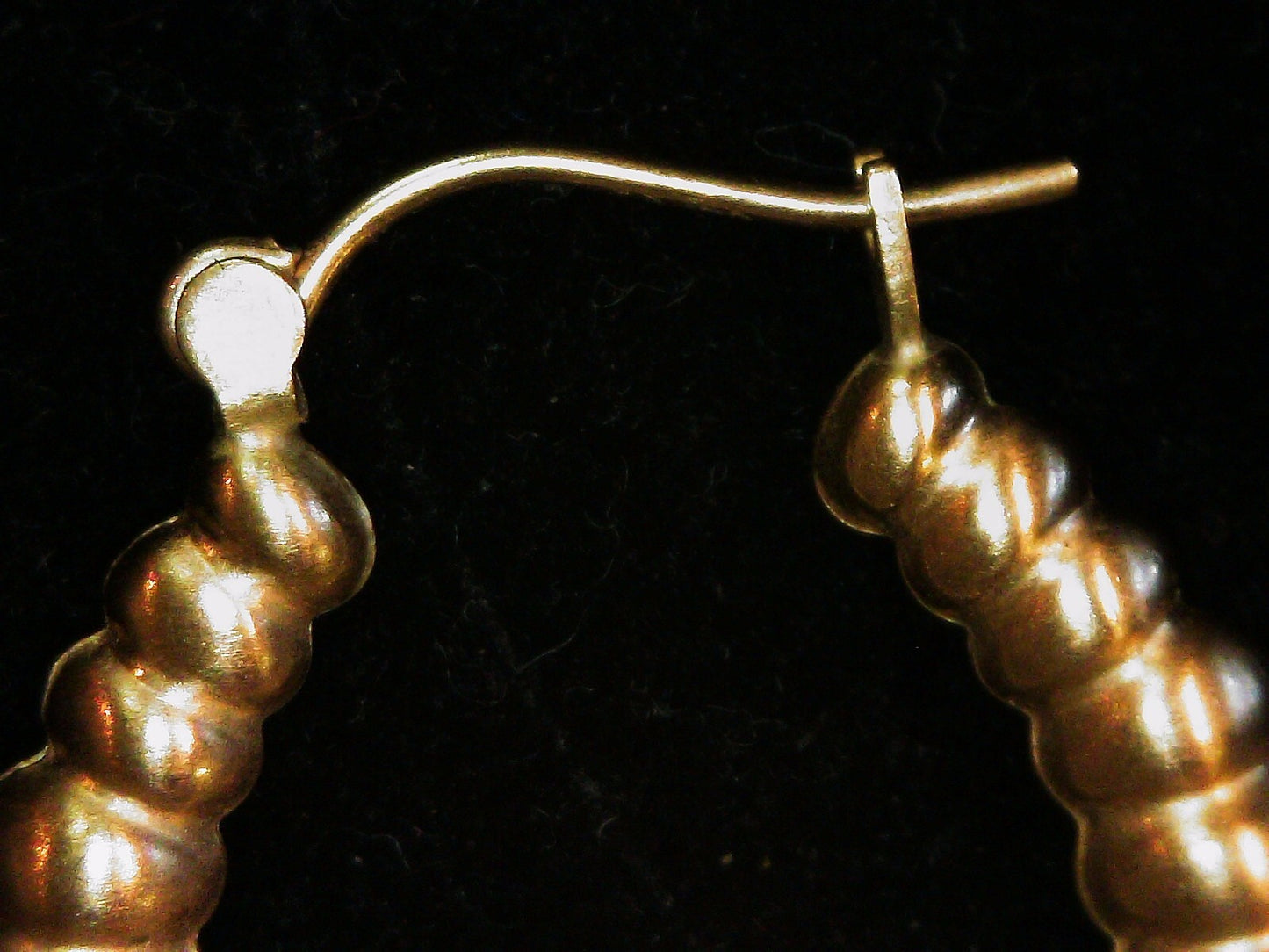 14K Yellow Gold Hoop Earrings 2.4g