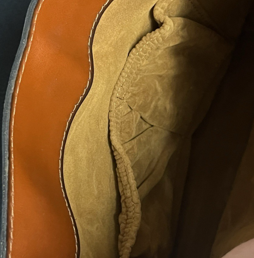 Patricia Nash Martano Belted Bucket Top Leather Bag w/ Strap & Card Wallet