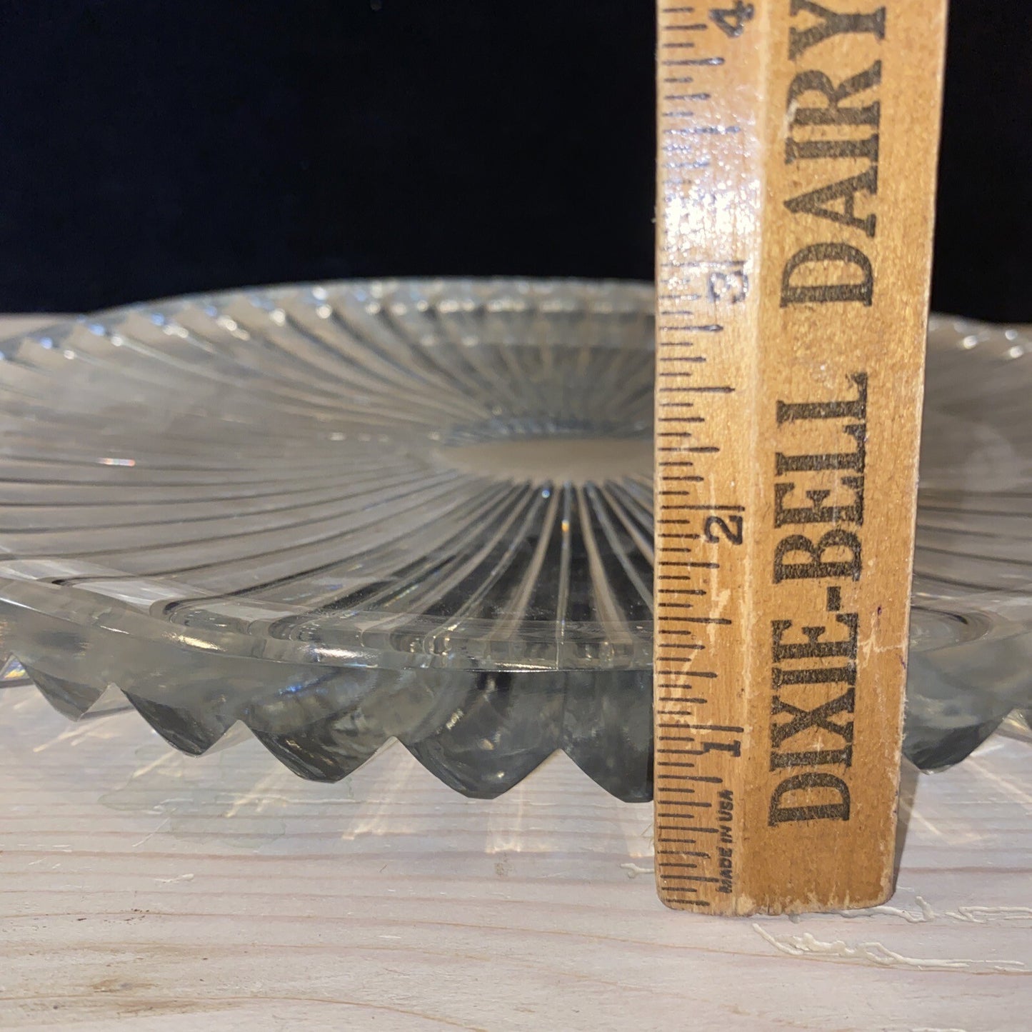 CJR Claus Josef Riedel LARGE AUSTRIAN CUT CRYSTAL Plate & Bowl