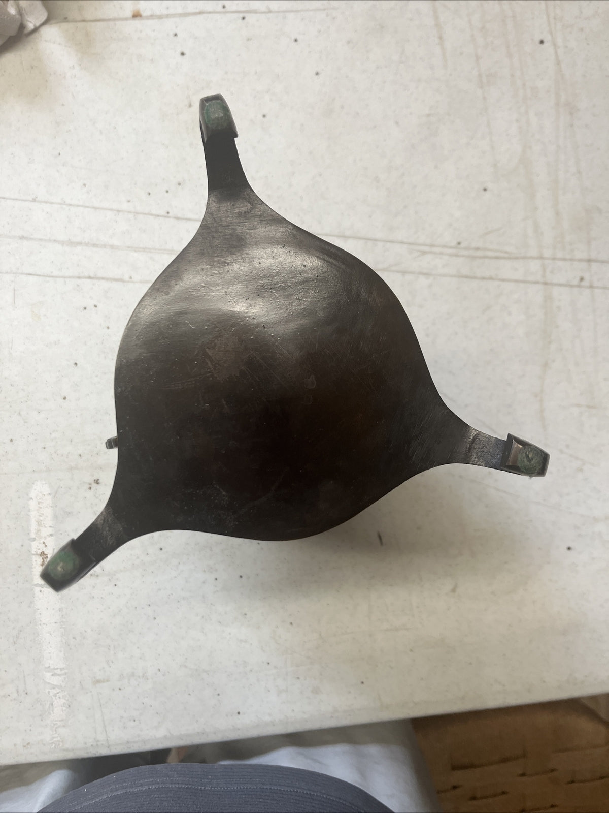 Japanese Bronze Lidded Ikebana Usubata Thin Flower Vase Incense Burner