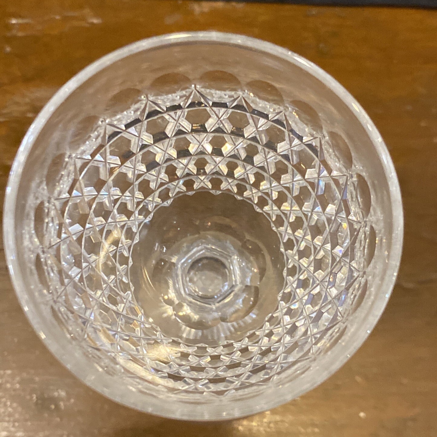 1875 Dorflinger Hob Diamond 4 Wine Glass 4.75" same as White House