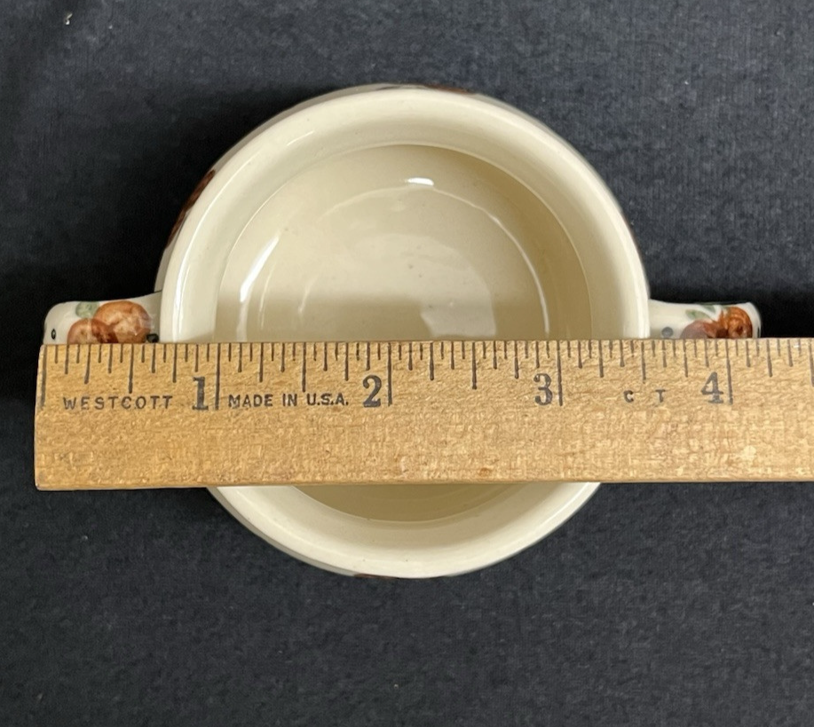 Boleslawiec Polish Pottery Sugar Bowl and Creamer Set w/ Tray, Wild Cherry