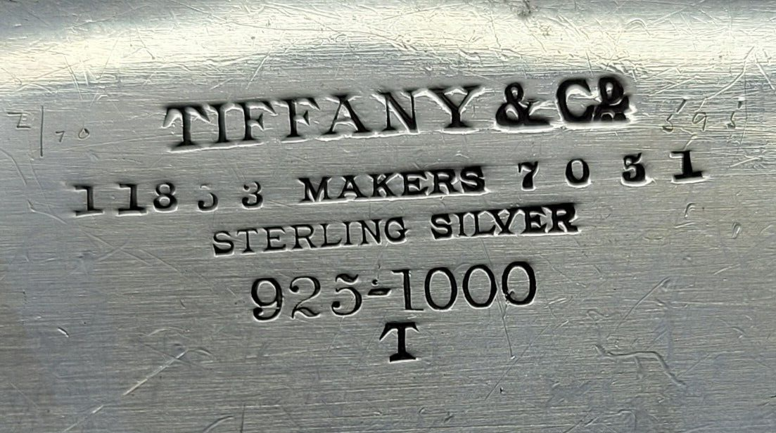 Tiffany & Co 1892 Charles L Tiffany Sterling Silver Presentation Tray