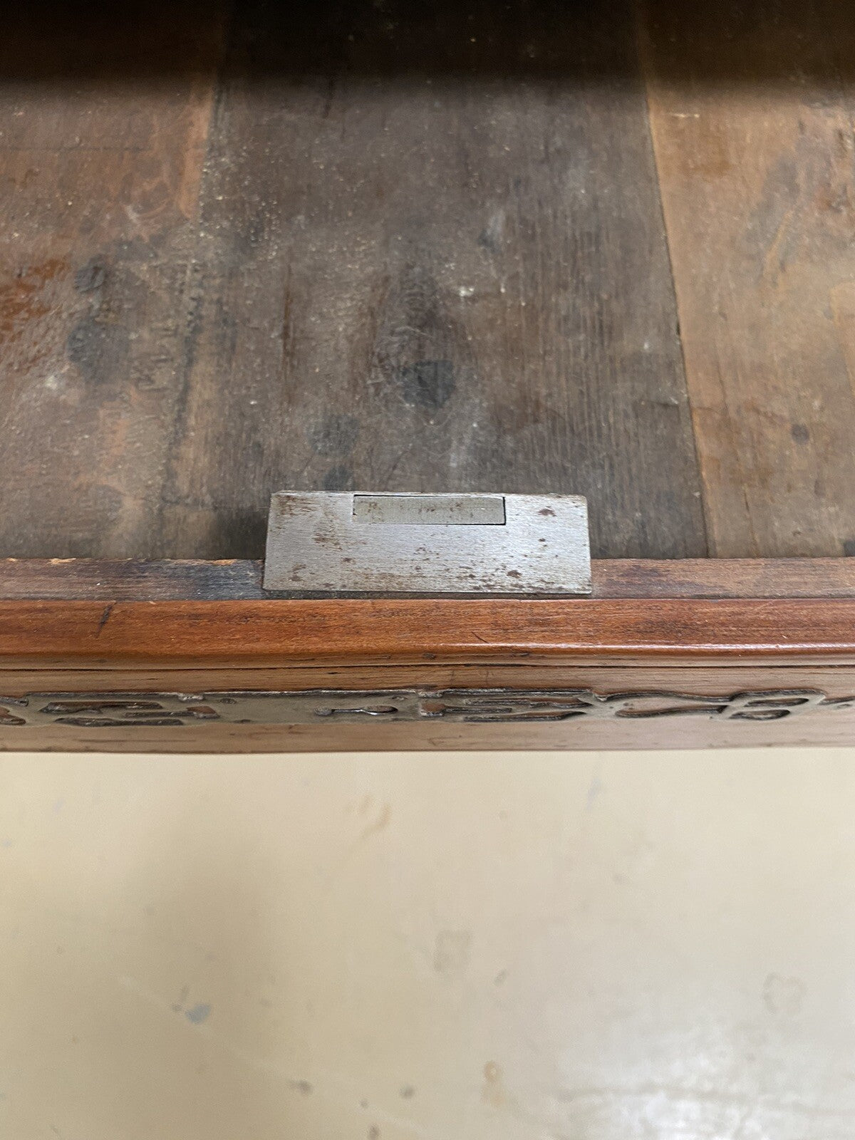 Antique French Farmhouse Louis XV Carved Cherry Chest Sideboard Commode 19C A6