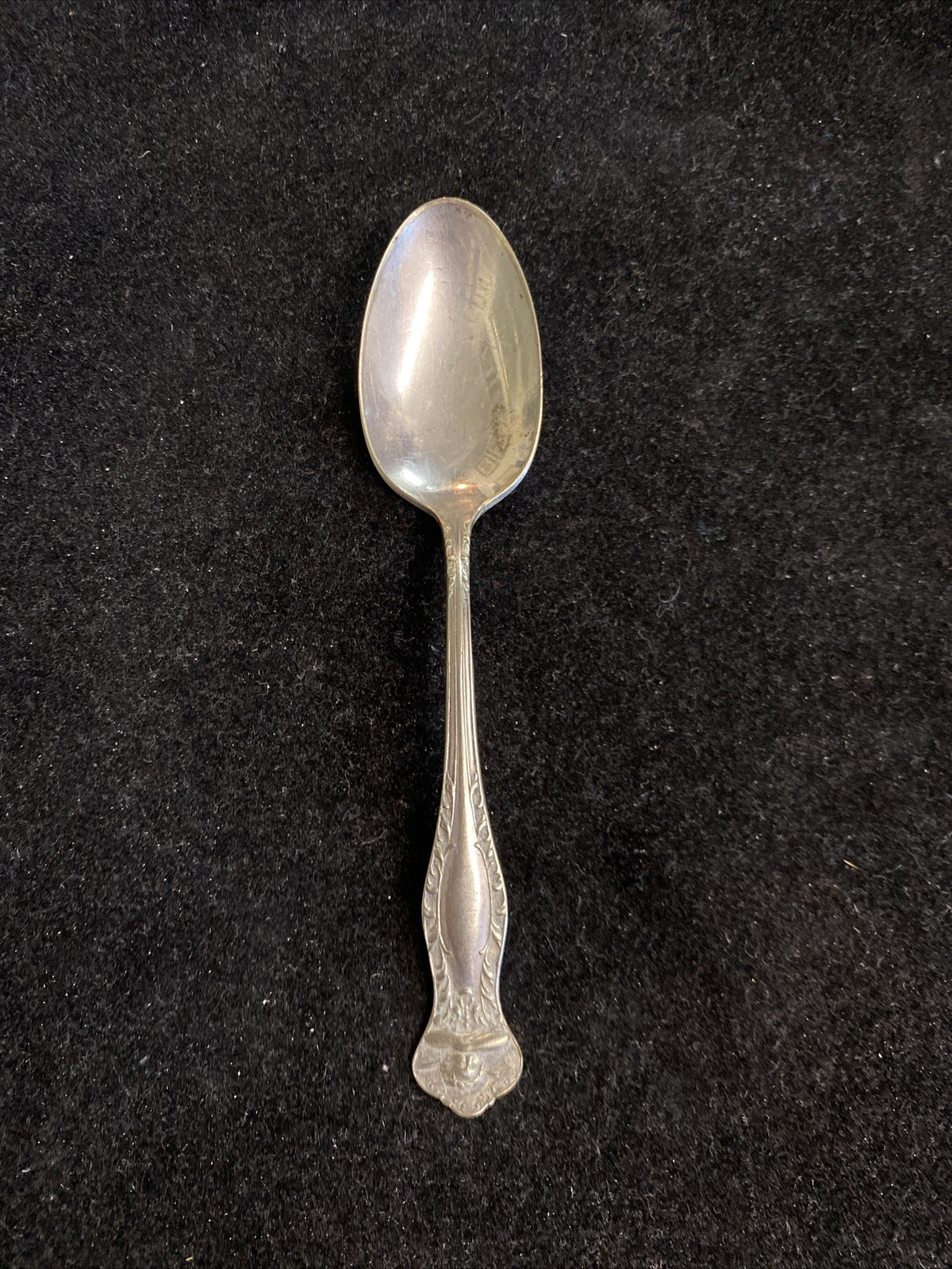 Art Silver Co. 5 1/8" Cherub Silverplate Teaspoon from Rapheal Child Set 1899