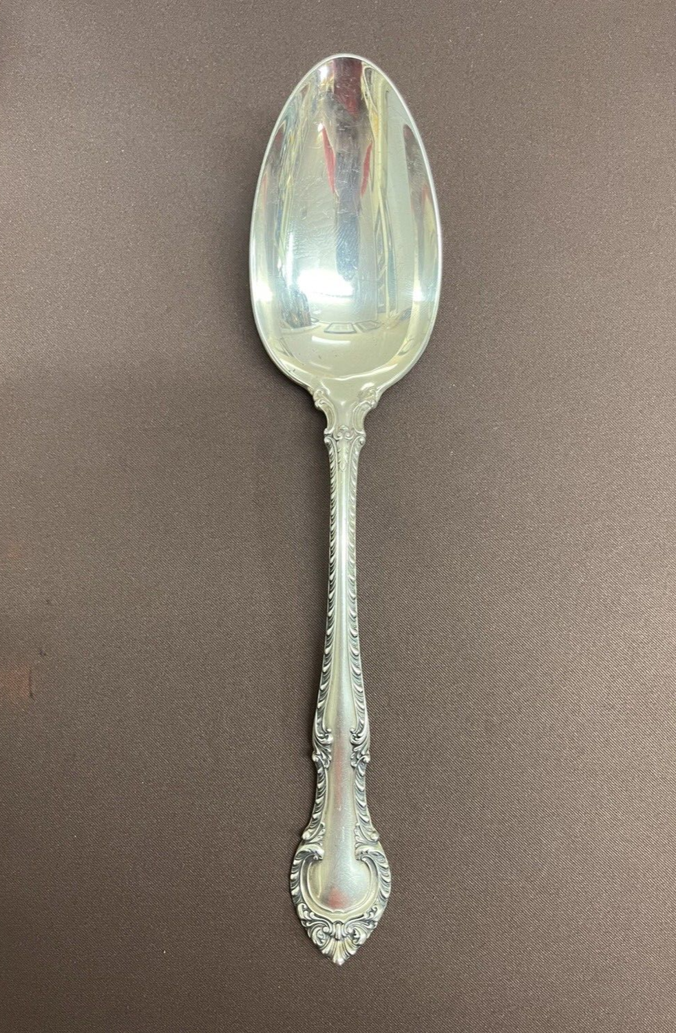 English Gadroon by Gorham78.8g Solid Sterling Silver Serving Spoon 8.5"