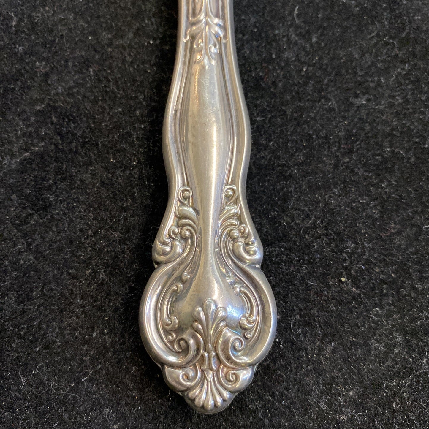 Frank M. Whiting Sterling "Lily" 10 1/4" Wooden Salad Serving Set