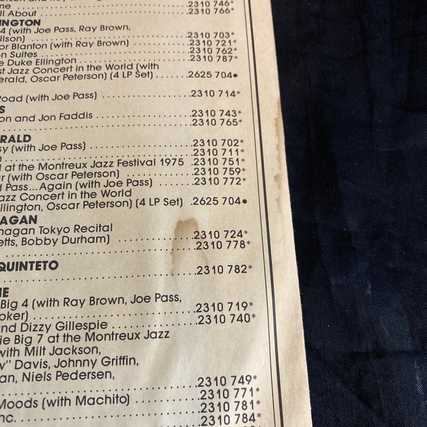 PROMO OSCAR PETERSON - MONTREUX '77 - PABLO LIVE RECORDS 2308 213 1977