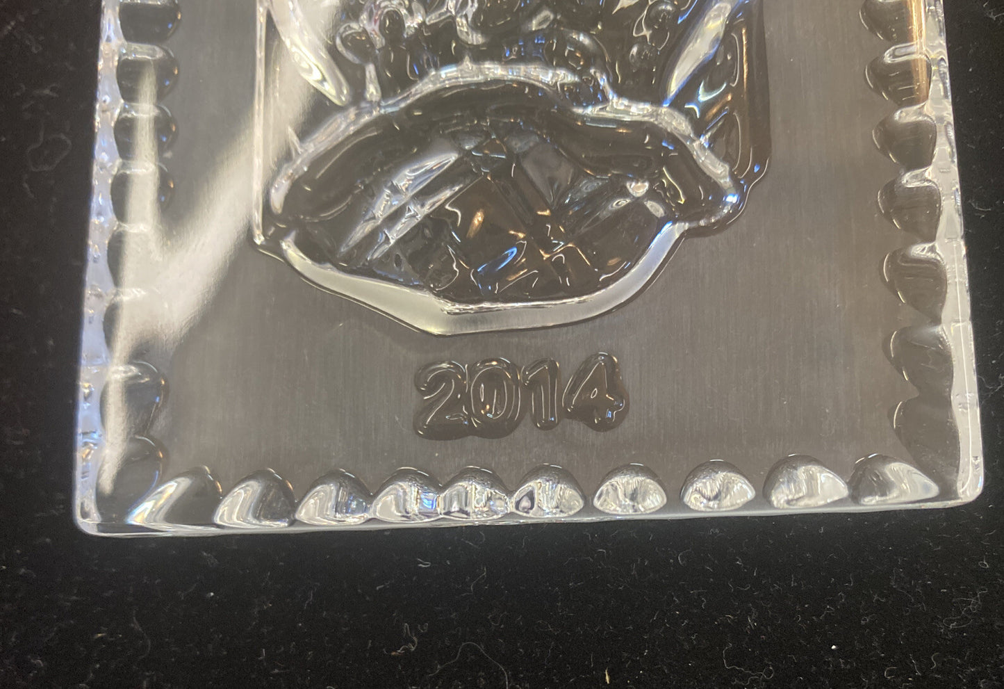 WATERFORD 2014 T'WAS THE NIGHT BEFORE CHRISTMAS Crystal Ornament w/original bag