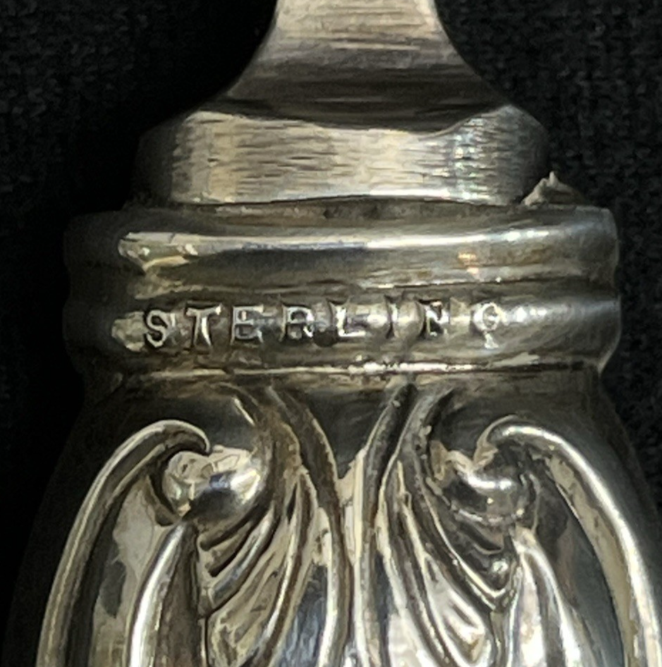 Orleans by Michael C. Fina Sterling Silver Pickle Fork w/ Hollow Handle 7 3/8"