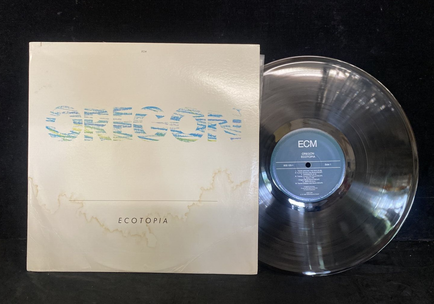 OREGON - ECOTOPIA ECM 833 120-1 Ralph Towner Glen Moore 1987 Germany NM/VG