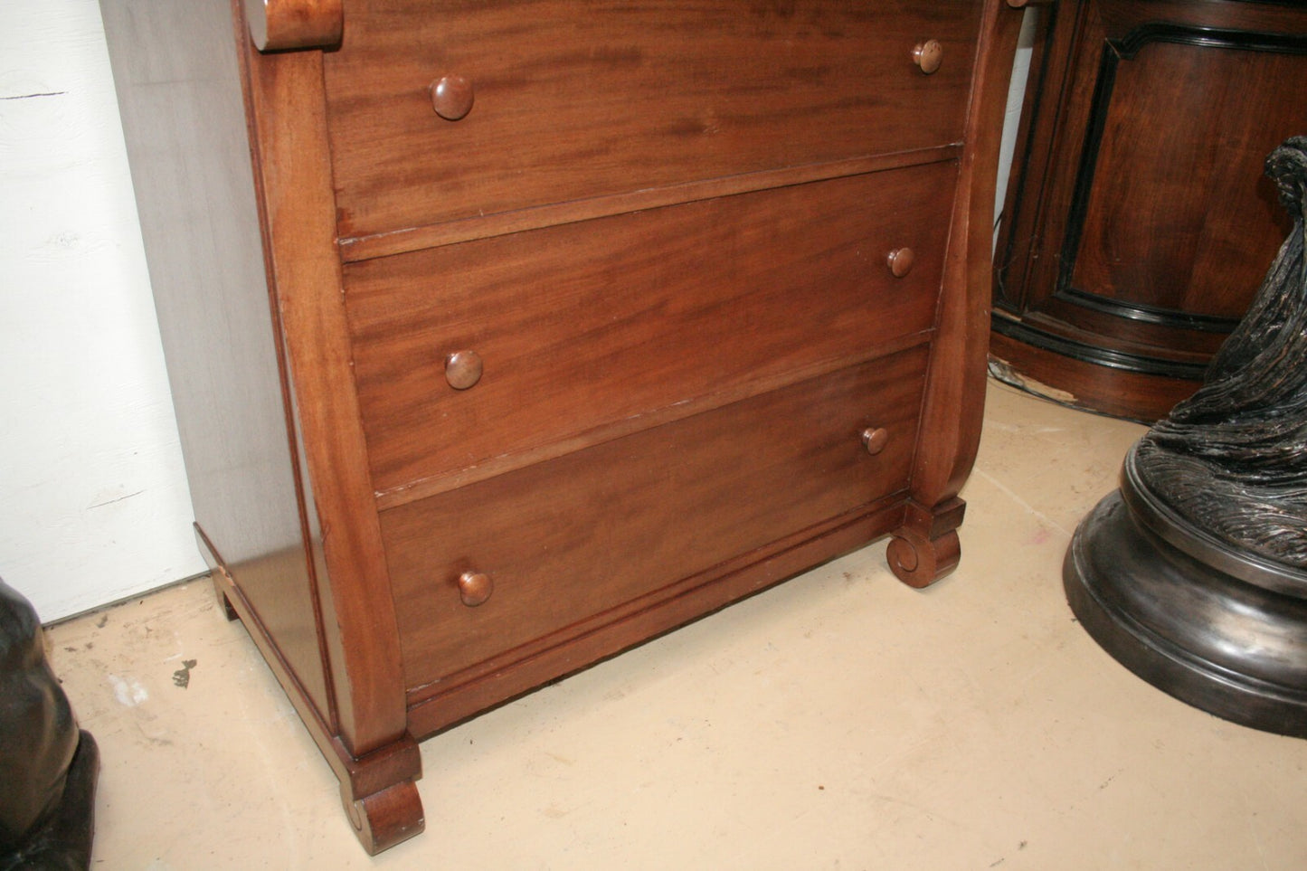 Antique American Mahogany 5 Drawer Chest late 1800's H 41" x W 38" x D22"