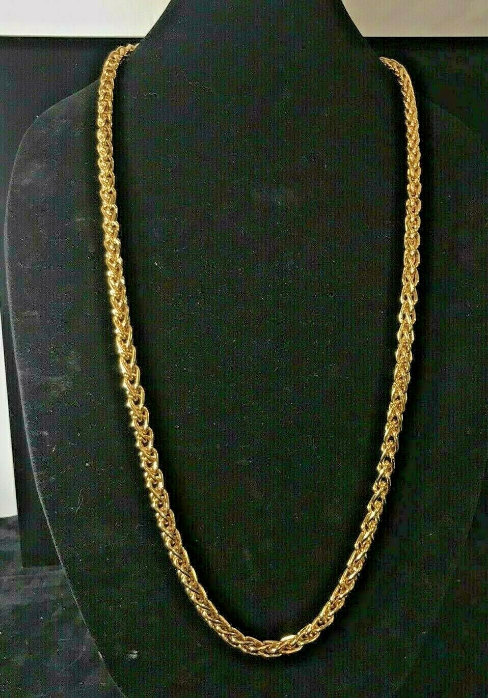 Like New  Monet 36" Heavy Gold Chain 135 grams 1980's