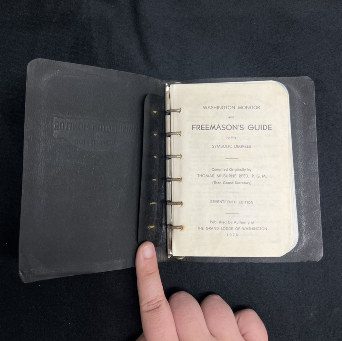 1976 Washington Monitor and Freemason’s Guide to the Symbolic Degrees 17th Ed.