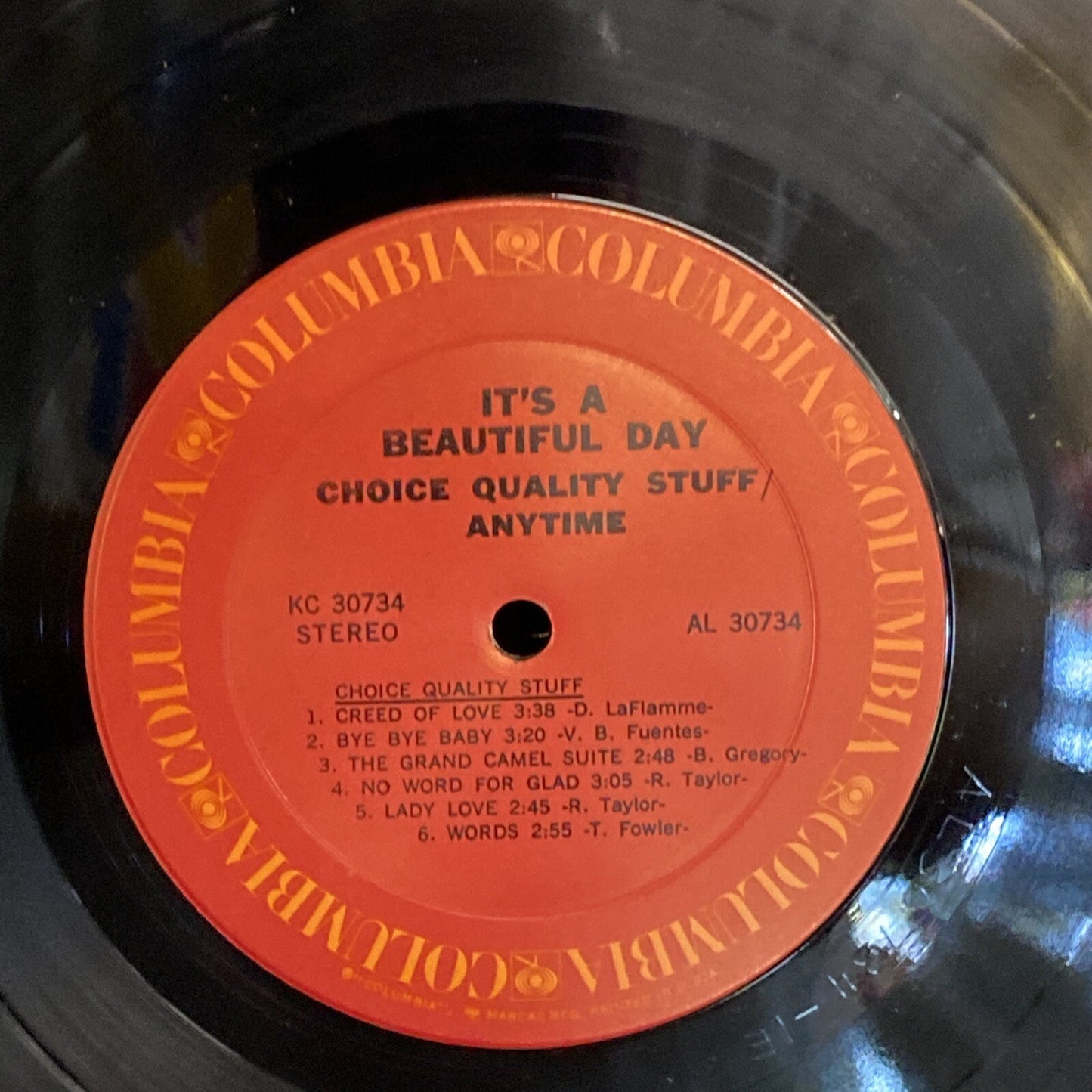 It’s A Beautiful Day Choice Quality Stuff LP Columbia 1st USA Press Psych NM/VG+