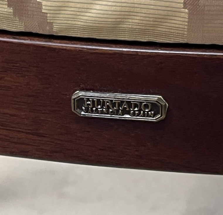 Hurtado "Gala" French Modern Mahogany Dining Table w/ 2 Leaves & 11 Chairs