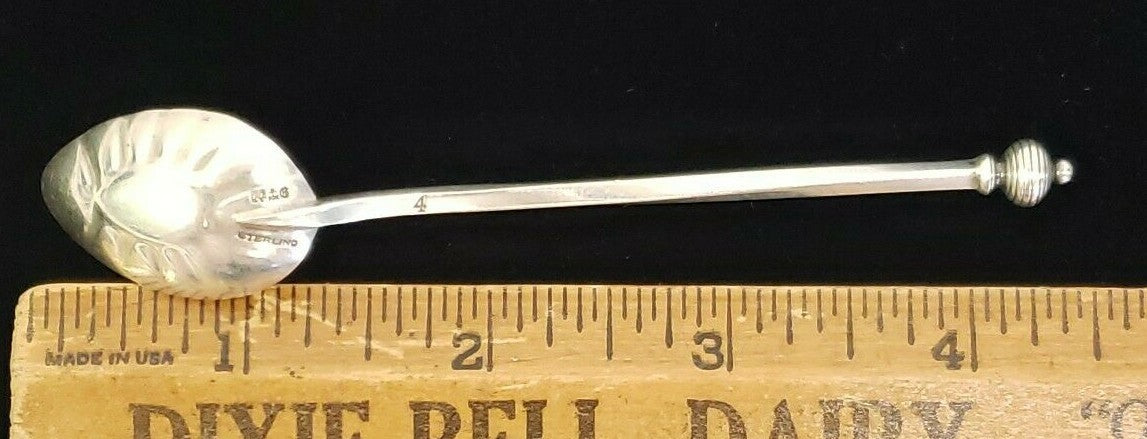 Early Gorham Sterling Silver Ball Pattern late 1800's 4.5" Demitasse