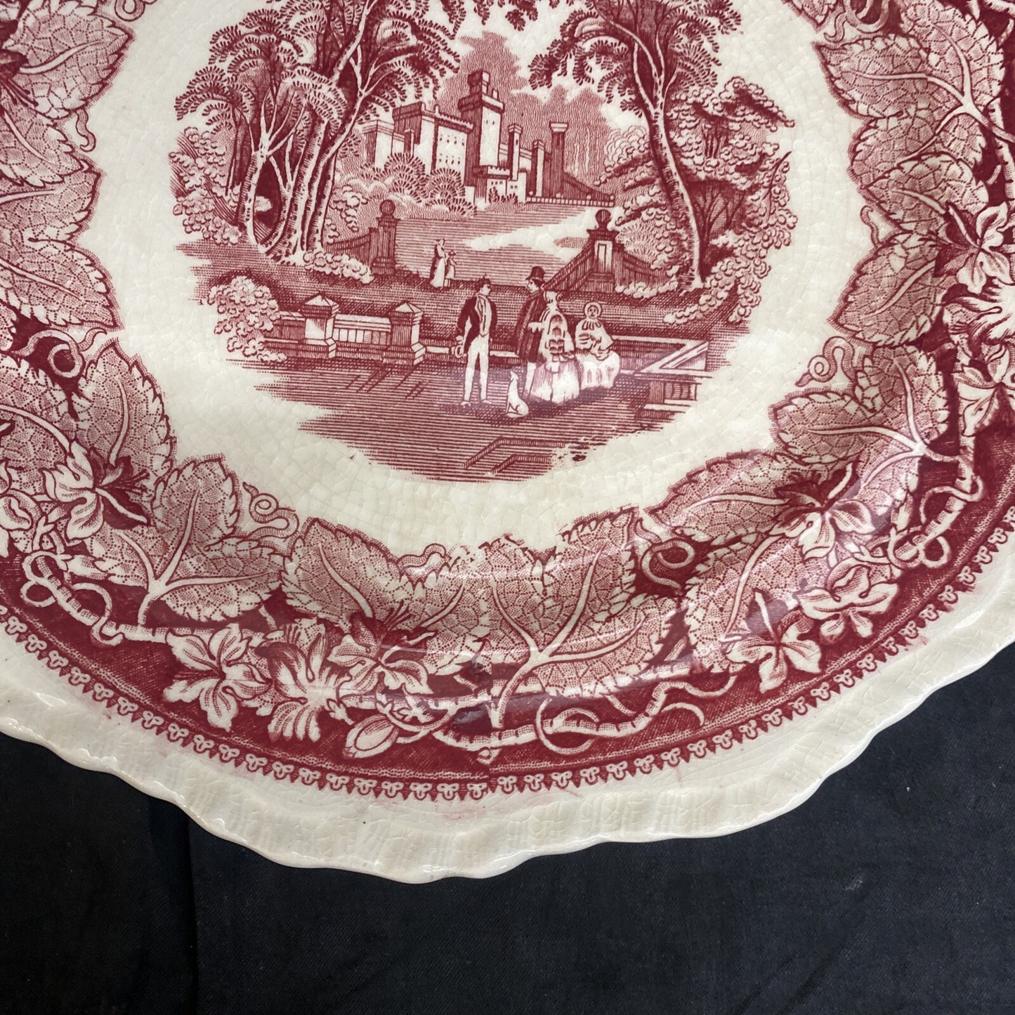 Mason's Vista Pink 10 3/4" Large Dinner Plate