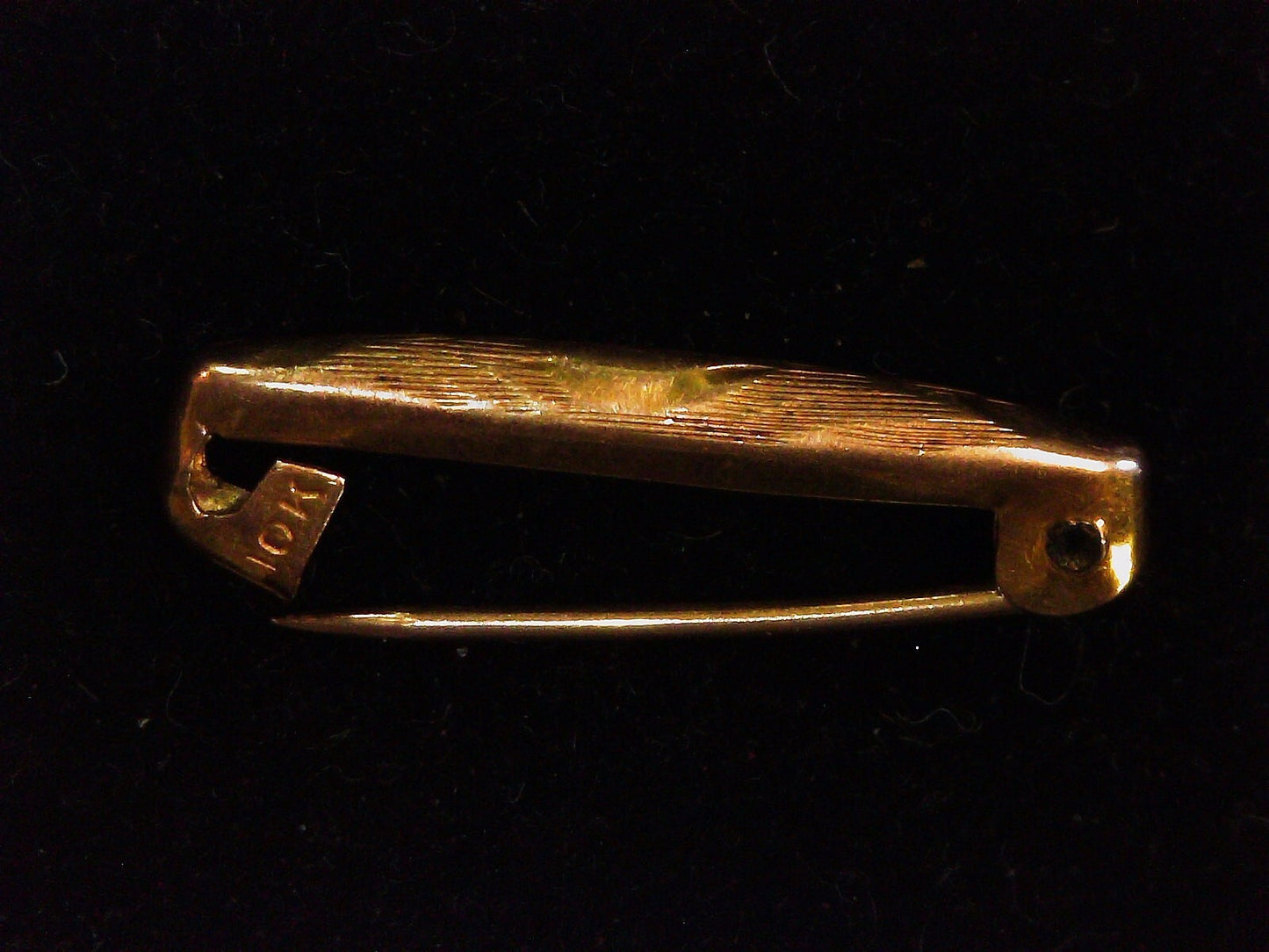 Antique 10k Yellow Gold Baby Beaty Pin 0.3g
