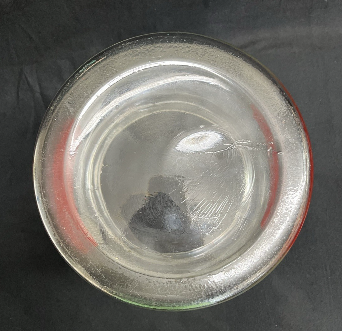 Vintage Gordon’s Foods Large Glass Snack Jar With Original Metal Lid 1940s