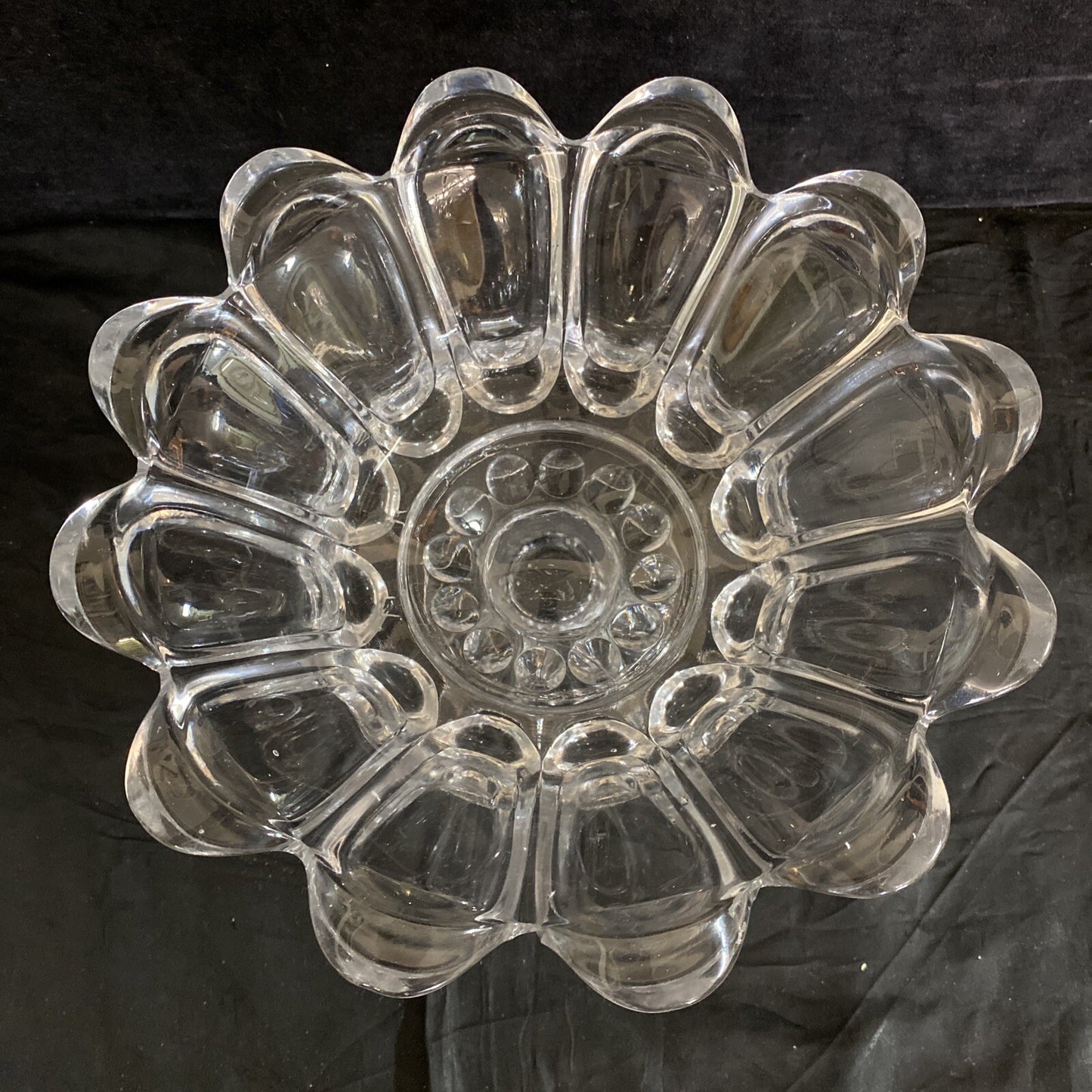 EAPG Flint 7" Petal & Loop Compote 1840 BH298