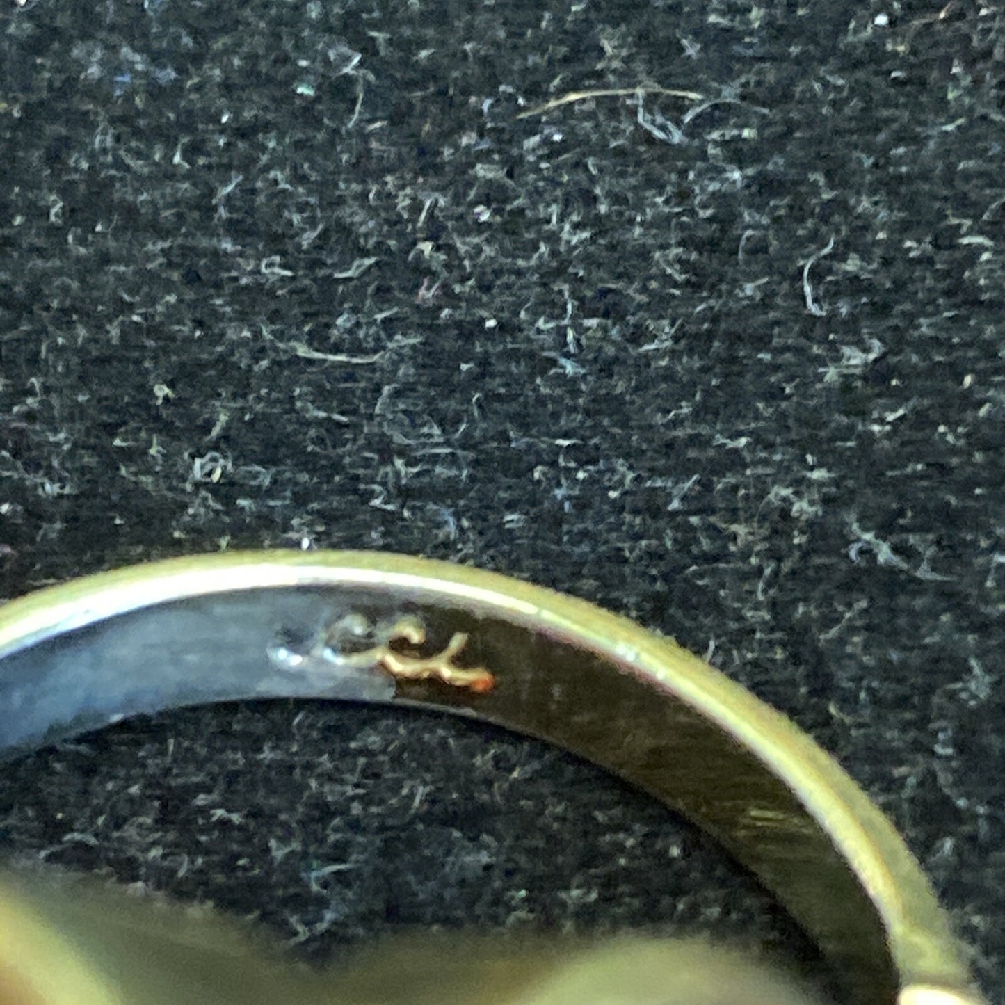 1960s Gold Plated Synthetic Dark Cognac Citrine Ring Sz 5.5 7g JM6