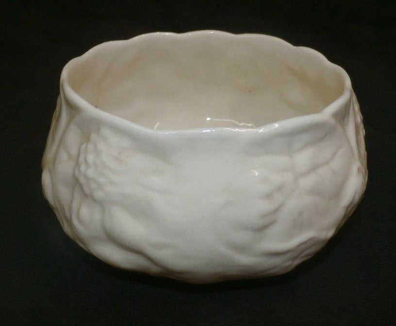 Belleek Open Sugar Bowl - Lotus Pattern - 3rd Green Mark