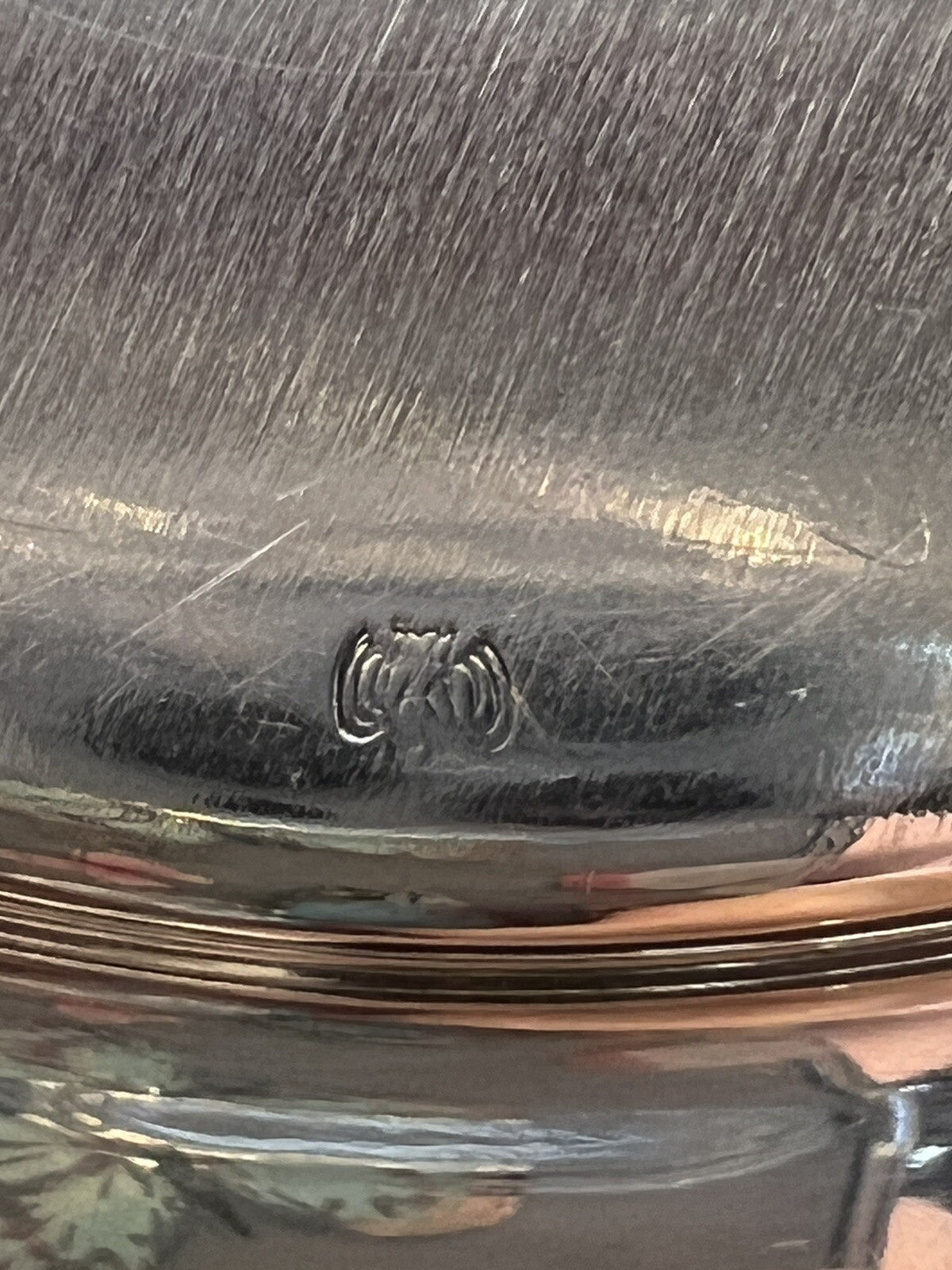 Sterling Silver .925 Plate 10"  Pierced Edge #8360  Baker Manchester Co 310 g NM