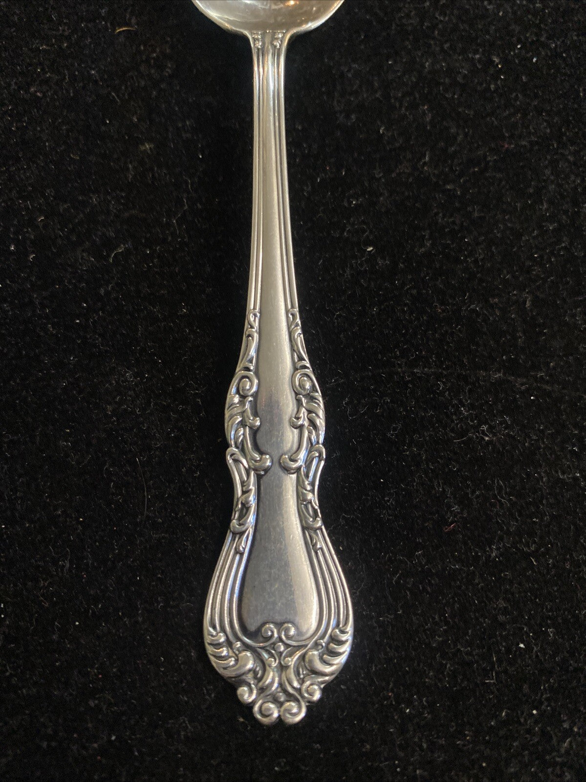 FRANK SMITH COLBERT STERLING SILVER 5.5" COFFEE SPOON -engraved Julia 1921 15.8g