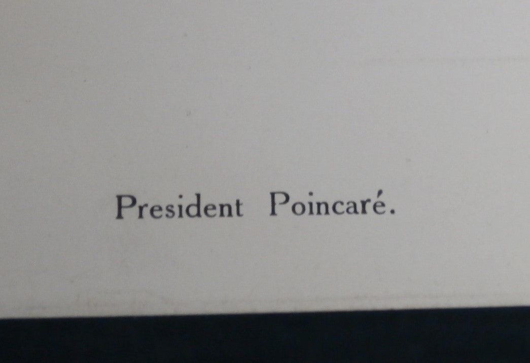 Antique Vanity Fair Print 1913 French President Poincare "Messieurs !" by OWL