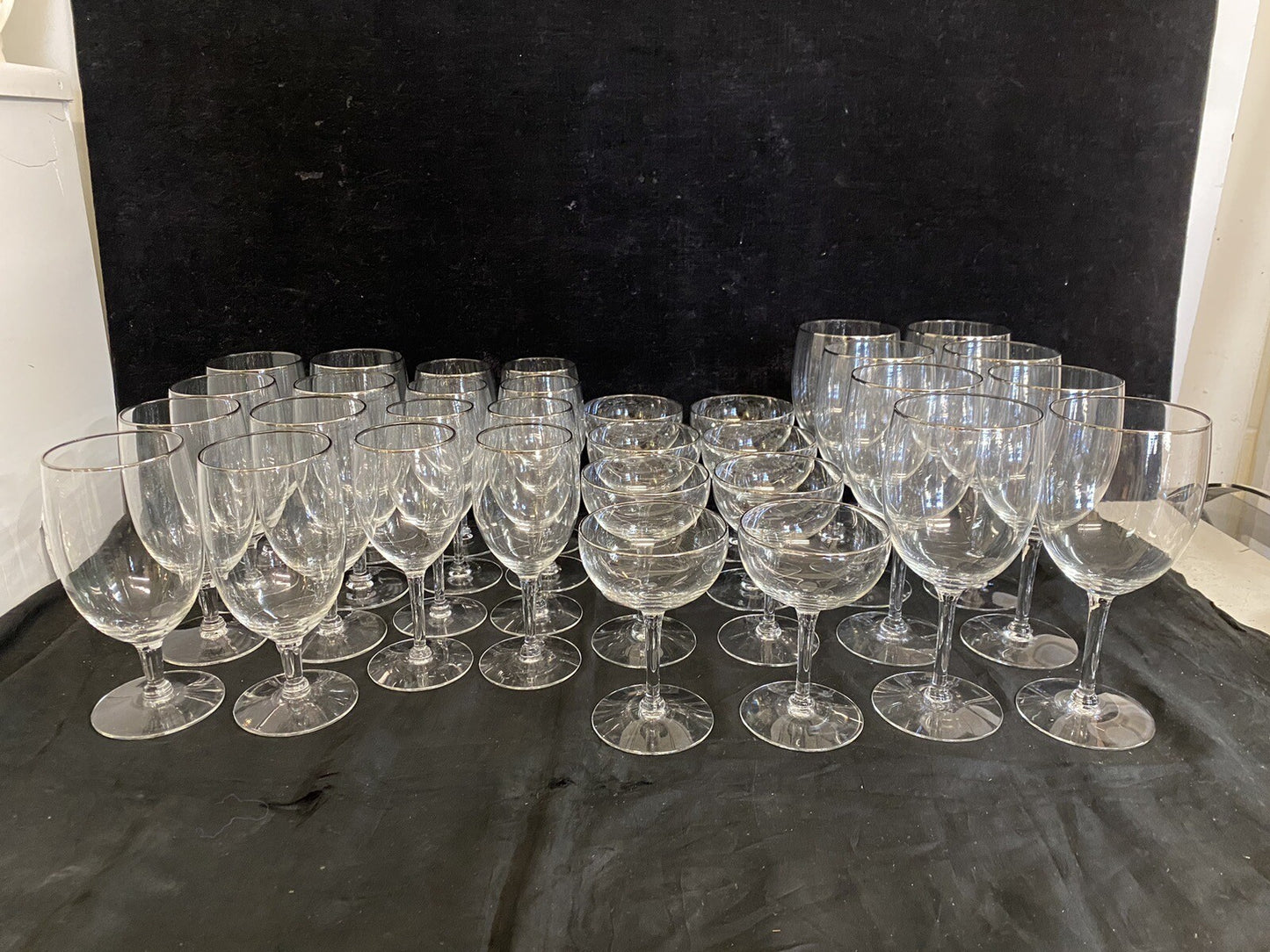 Seneca "Juliet" Platinum Trim 6 1/4" Iced Tea Glasses Set of 8