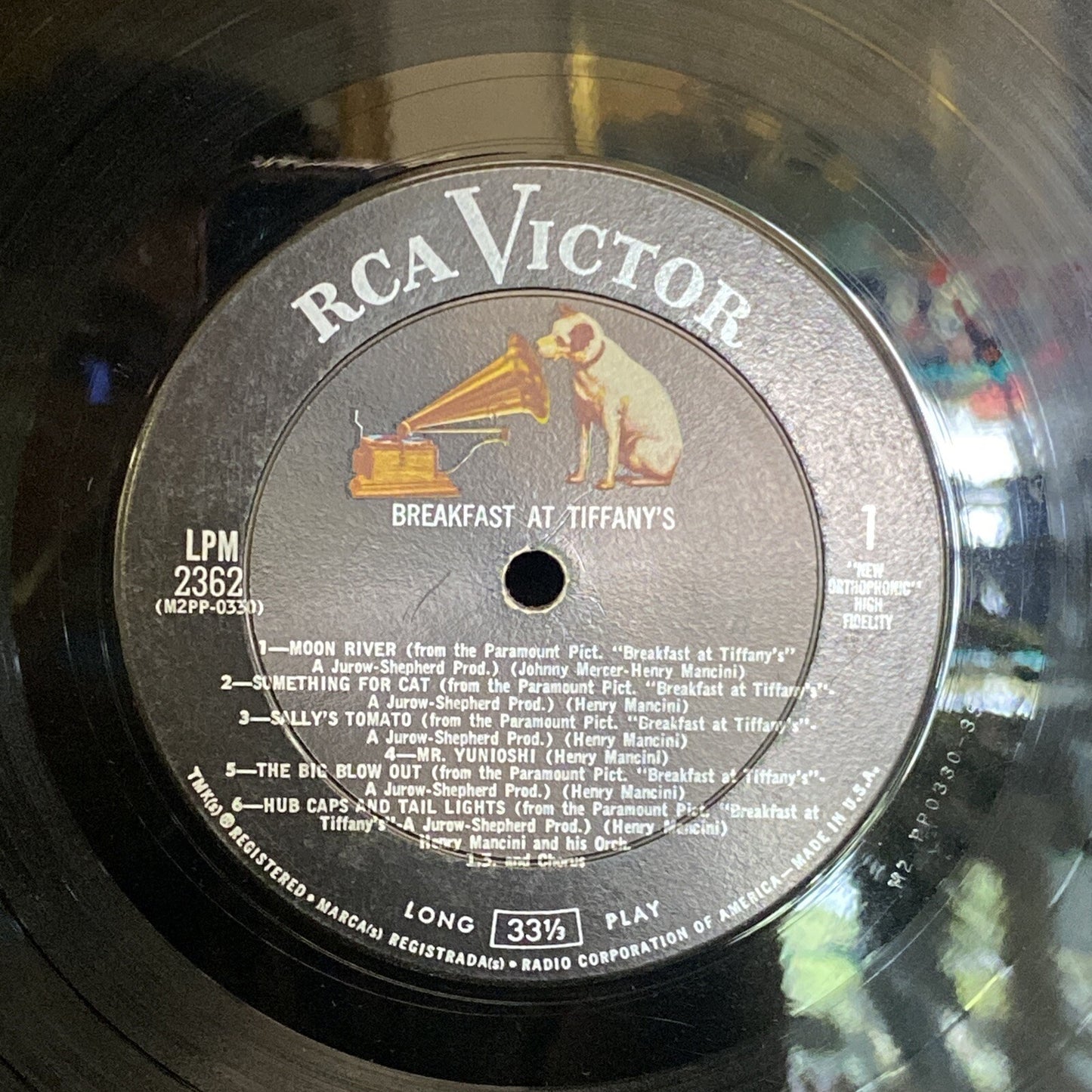 HENRY MANCINI-Breakfast At Tiffany's VINYL 12” LP 1961 RCA LSP-2362 NM/VG