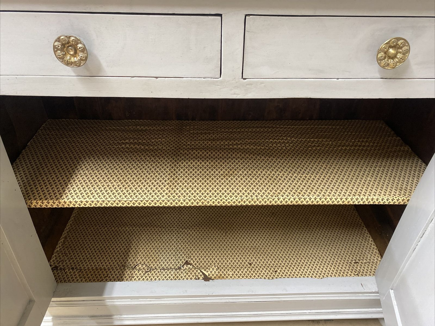 PERIOD ANTIQUE FRENCH LOUIS PHILIPPE PAINTED FARMHOUSE BOOKCASE CABINET