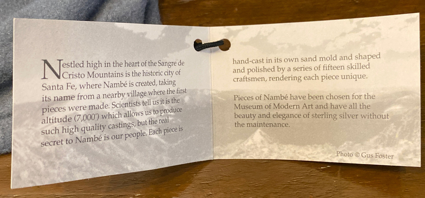 Vintage 1990 NAMBE 668 15-INCH Sculpture LAVA BOWL w/ original bag BH297