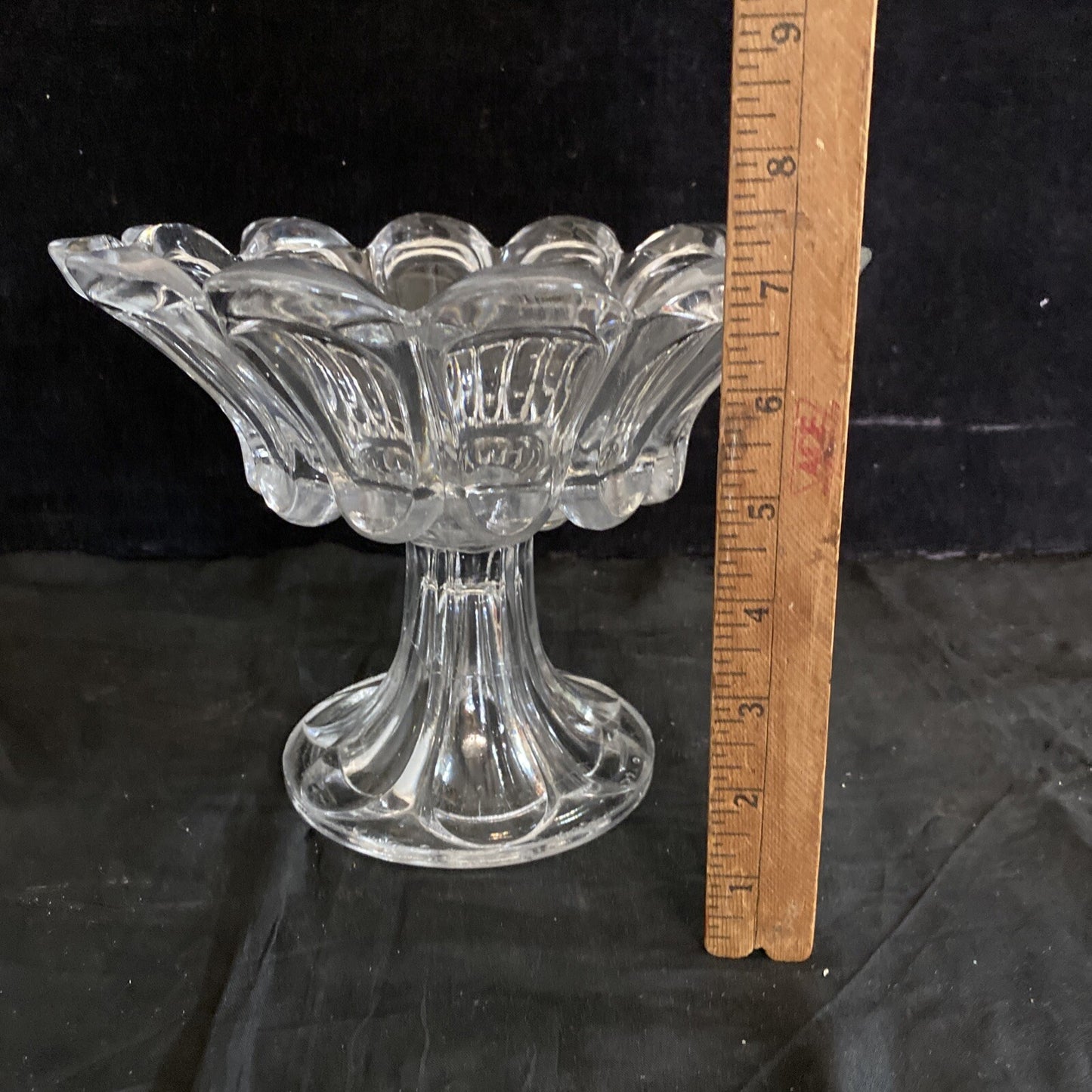 EAPG Flint 7" Petal & Loop Compote 1840 BH298