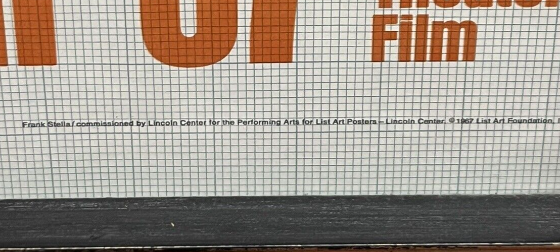 LINCOLN Center Festival 1967 by FRANK STELLA