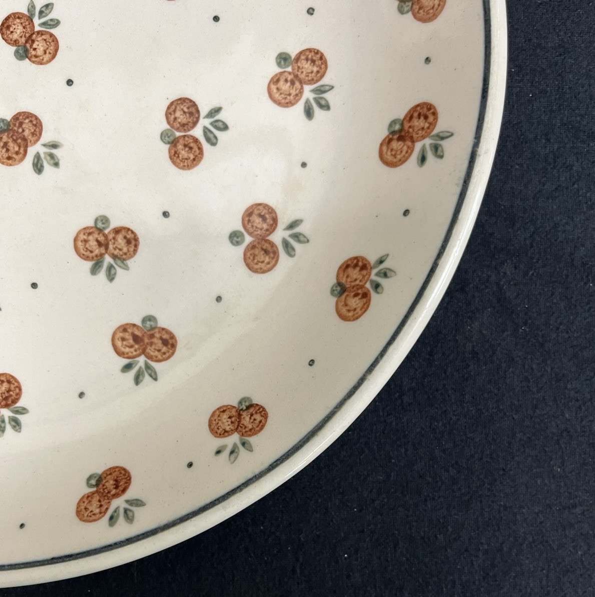 Boleslawiec Polish Pottery Dinner/Decorative Plate, Wild Cherry Pattern 10.75 in