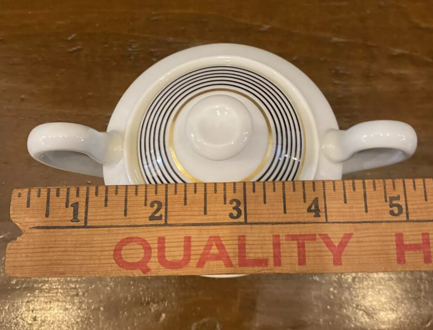 Raynaud Ceralene Crinoline Black Cream & Sugar Set Limoges France 1990 BH235G