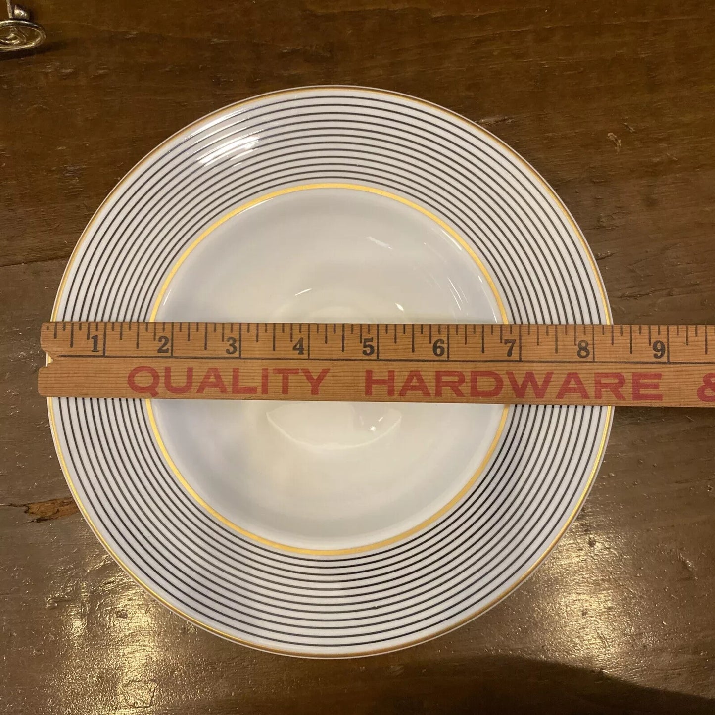 Raynaud Ceralene Crinoline Black 8 1/4" Rim Soup Bowl Limoges France 1990 BH235D