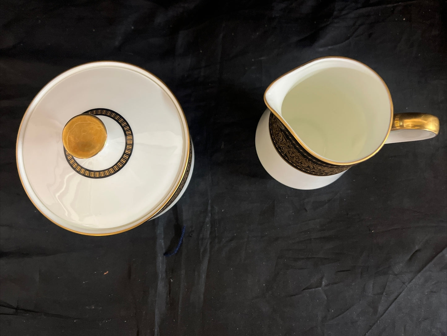 Mikasa Mount Holyoke Bone-China Creamer & Sugar Bowl Set